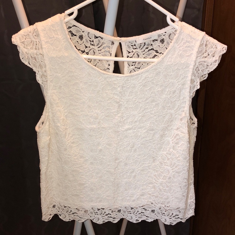 Talula laced crop top